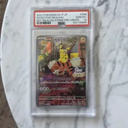 2023 POKEMON JAPANESE SV-P PROMO #098 DETECTIVE PIKACHU PSA 10 - Image 1