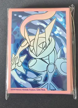 Pokemon Tcg Chaos Rising Mega Greninja Etb Deck Sleeves 64 Count - Image 1