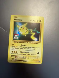 Pikachu Holo XY202 LP Pokemon League Stamped Promo - Image 1