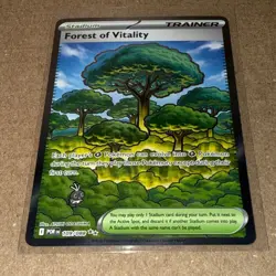 Forest of Vitality 109/088 POR Pokemon TCG Trainer Stadium Full Art Holo EN - Image 1