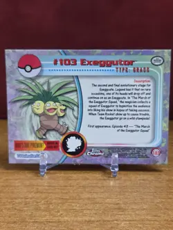 EXEGGUTOR - 2000 Topps Chrome Pokemon TV Animation Edition Series #103 MP - Image 4