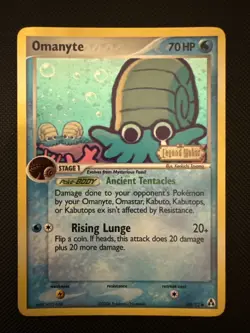 Pokemon TCG Omanyte 60/92 Legend Maker 2006 STAMPED NM - Image 1