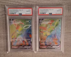 PSA 10 GEM MINT Sequential Glaceon & Leafeon VMAX Pokemon Chinese Hyper Rare - Image 1