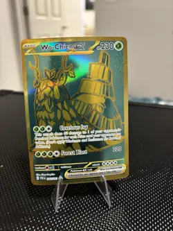 Pokemon TCG Wo-Chien EX 240/091 Hyper Rare Gold Holo SV: Paldean Fates NM - Image 1