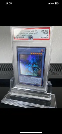 YuGiOh! Malacoda Netherlord of the Burning Abyss | PSA 9 Graded Ghost Rare - Image 1