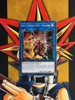 MP19-EN257 Sky Striker Ace - Kagari Secret Rare 1st Edition NM Yugioh - Image 1