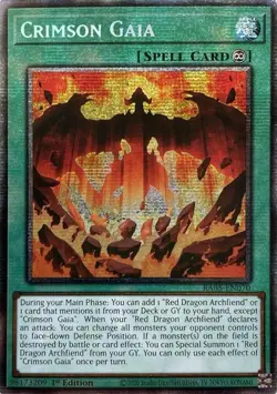 Crimson Gaia (Starlight Rare) RA05 Yugioh Rarity Collection 5 - Image 1