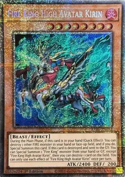 Fire King High Avatar Kirin (Starlight Rare) RA05 Yugioh Rarity Collection 5 - Image 1