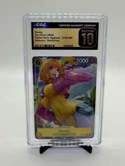 One Piece Stussy ST29-006 Borderless CGC Pristine 10 - Image 1