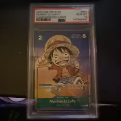 ONE PIECE LUFFY P-037 ANIME EXPO 2023 ENGLISH PSA 10 - Image 1