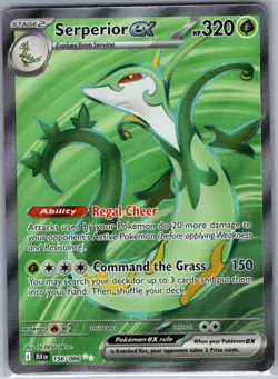 Serperior ex - 156/086 SV: Black Bolt - Pokemon Card - NM - Image 1
