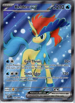 Keldeo ex - 159/086 SV: White Flare - Pokemon Card - NM - Image 1