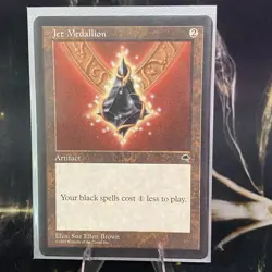 Magic the Gathering - Jet Medallion - LP - Tempest - MTG - Artifact Card - Image 3