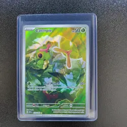 Pokemon TCG Caterpie 172/165 Scarlet & Violet 151 Illustration Rare Card - Image 1