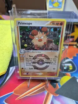 Primeape EX FireRed & LeafGreen 28/112 Rare Holo Energy Variant Pokemon Card - Image 1