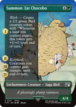 Summon: Fat Chocobo (Borderless) C FINAL FANTASY 371 NM Foil - Image 1