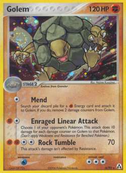 Golem 6/92 Holo Rare Legend Maker Pokemon Lightly Played - Image 4