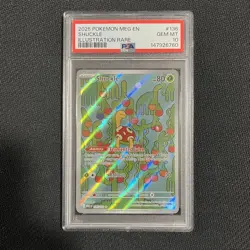 2025 POKEMON MEG EN-MEGA EVOLUTION ILLUSTRATION RARE #136 SHUCKLE PSA 10 - Image 1