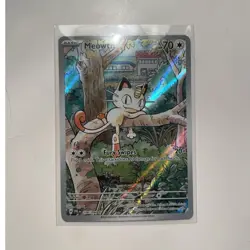 Pokemon Meowth 106/094 Illustration Rare Holo Me02: Phantasmal Flames HP 70 - Image 1