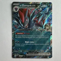 Pokemon TCG N's Zoroark ex 280HP Stage 1 Full Art Holo Journey Together EN - Image 1
