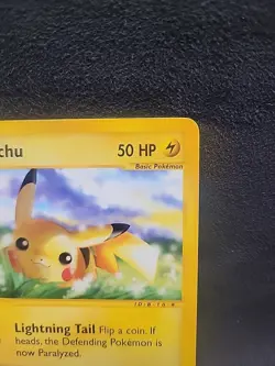 Pikachu 124/165 Expedition Base Set Regular Non Holo Common Pokemon - Image 3