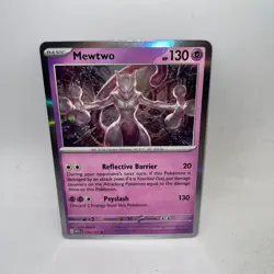 Mewtwo 150/165 Rare 151 Pokemon Holo Near Mint - Image 1
