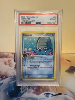 Pokemon Omanyte 60/92 Legend Maker Regular Lovebirds PSA 8 - Image 1