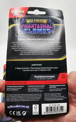 Pokemon Phantasmal Flames ME02 Set 2 Cottonee/Whimsicott Checklane Blister 820650853319 - Image 5