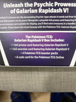 Pokemon Galarian Rapidash V Box - Image 3