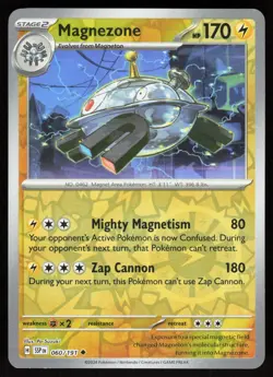 Magnezone 060/191 Uncommon Surging Sparks Pokemon Reverse Holo Near Mint - Image 1