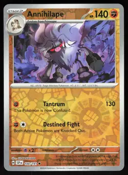 Annihilape 100/191 Uncommon Surging Sparks Pokemon Reverse Holo Near Mint - Image 1