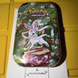 🔥Pokemon Scarlet Violet Prismatic Evolutions Sylveon Mini Tin New Sealed - Image 1