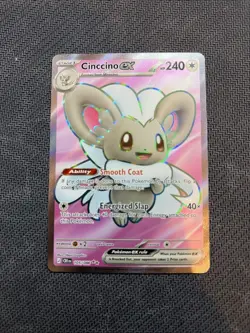 Pokemon TCG Cinccino Ex 105/086 Chaos Rising English Full Art Near Mint - Image 1