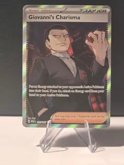 Giovanni's Charisma 197/165 Full Art Ultra Rare - Scarlet Violet 151 MEW Pokemon - Image 1