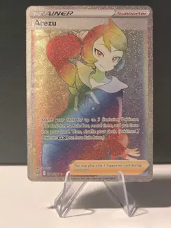 Arezu 204/196 Secret Rainbow Rare Trainer - Lost Origin LOR Pokemon NM - Image 1