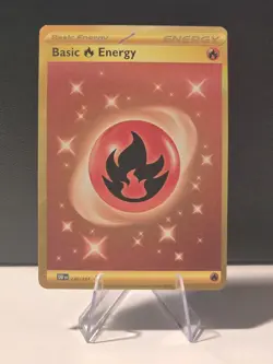 Basic Fire Energy 230/197 Hyper Rare Gold - Obsidian Flames OBF Pokemon NM - Image 1