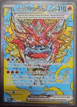 Pokemon Karte SIR 148/131 Ofenmaske Ogerpon ex Prismatische Entwicklungen DE - Image 1