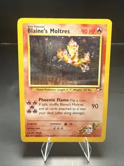 Pokemon TCG Gym Heroes Blaine’s Moltres 1/132 Holo Rare - Image 1