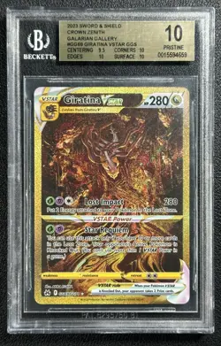 GIRATINA VSTAR BGS 10 PRISTINE 2023 POKEMON SWSH CROWN ZENITH GG69 GALARIAN RARE - Image 1
