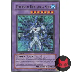 Yugioh Elemental HERO Aqua Neos DP03-EN012 Rare 1st Edition LP - Image 1