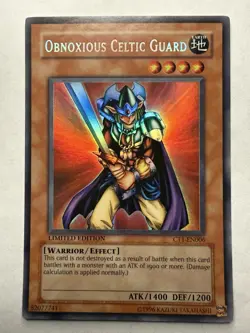 Yugioh Obnoxious Celtic Guard CT1-EN006 Limited Edition - Image 1