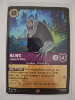 Disney Lorcana Hades Looking for a Deal 56/204 Non Foil - Image 1