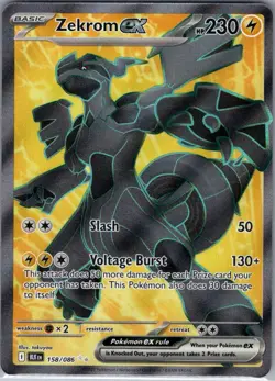 Zekrom ex 158/086 SV: Black Bolt - Pokemon Card - NM - Image 1
