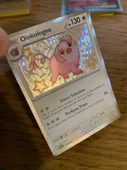 NM! Oinkologne (208/091) Paldean Fates Baby Shiny Rare Pokemon Card! FREE P&P! - Image 3