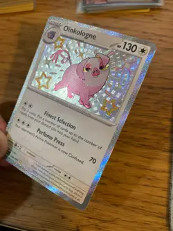 NM! Oinkologne (208/091) Paldean Fates Baby Shiny Rare Pokemon Card! FREE P&P! - Image 4