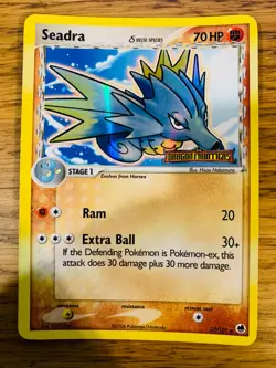 NM! Seadra (37/101) EX Dragon Frontiers Stamped Reverse Holo Pokemon Card! - Image 1
