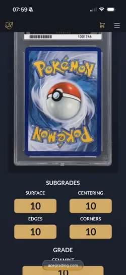 Pokemon Ascended Heroes (FRA)- Pikachu SIR- ACE 10- Perfect Sub-Grades- POP 1 - Image 3