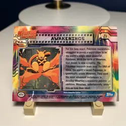 Pokemon TCG Awakenings 1999 Topps Mewtwo Strikes Back #2 Non Holo - Image 2