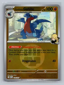 Cynthia's Gabite (Energy Symbol Pattern) 110/217 ME: Ascended Heroes Pokemon NM - Image 1