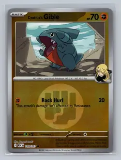 Cynthia's Gible (Energy Symbol Pattern) 109/217 ME: Ascended Heroes Pokemon NM - Image 1